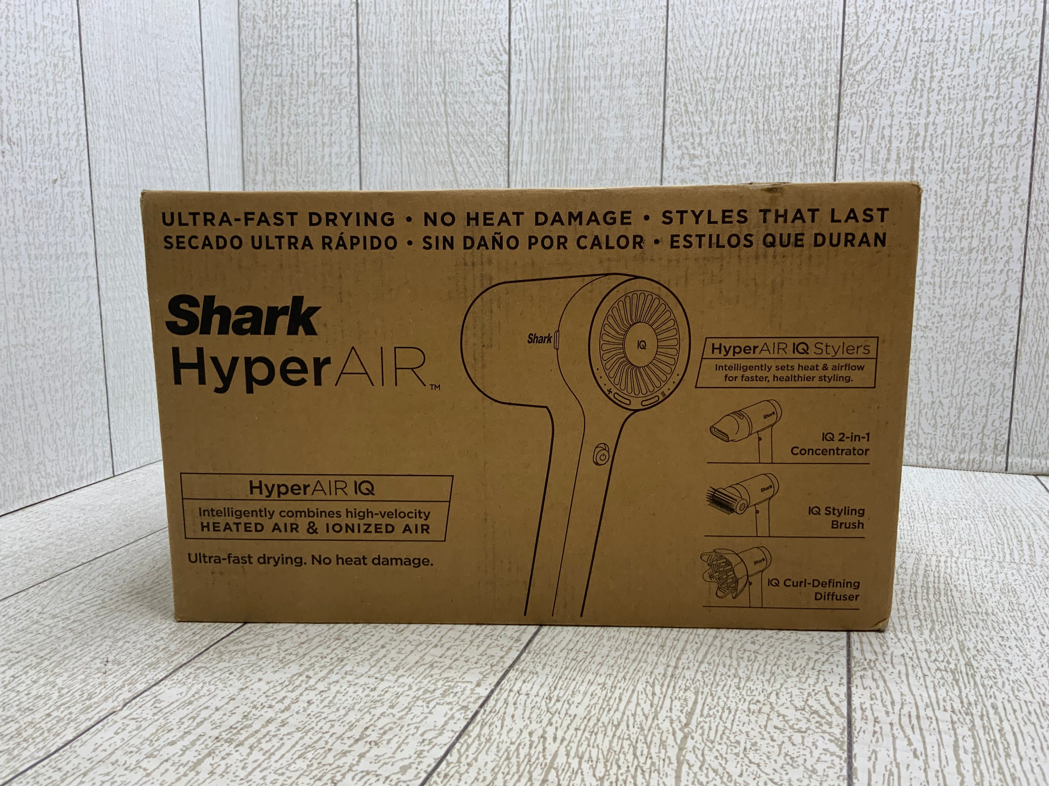 Shark HD120BRN Blow Dryer HyperAIR Fast-Drying with IQ 2-in-1 Concentrator (8051620675822)